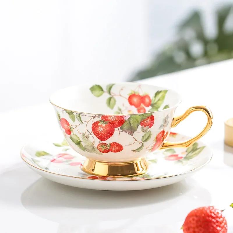 Bone China Coffee Cup Saucer Ceramic Cup Saucer Black Tea Cups Saucer Mug High Bone China Water Cups Coffee Mug