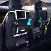 Leather Car Back Seat Organizer Folding Backseat Hanging Holder Storage Bags Tissue Bag