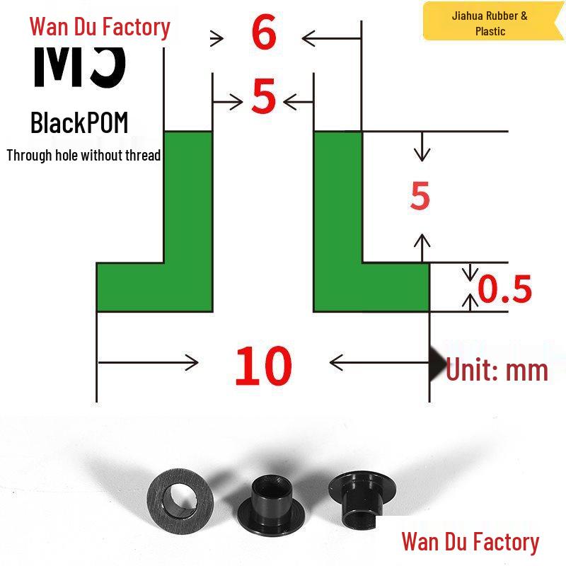 T-Shaped Nylon Insulating Bushing Spacer for M3-M35 Threads
