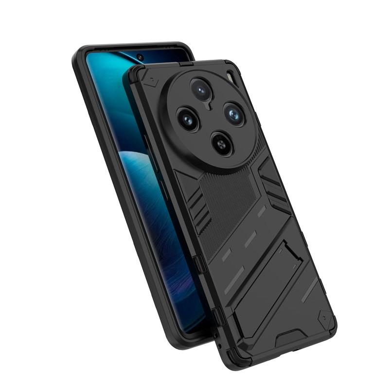 For Vivo X100 Pro Case Vivo X100 X100 Pro 5G Cover TPU Shockproof Silicone Armor PC Holder Protective Phone Cover Vivo X100 Pro