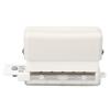 Hole Paper Punch White Color Accurate ABS Portable Mini 6 Holes Puncher for Home and Office