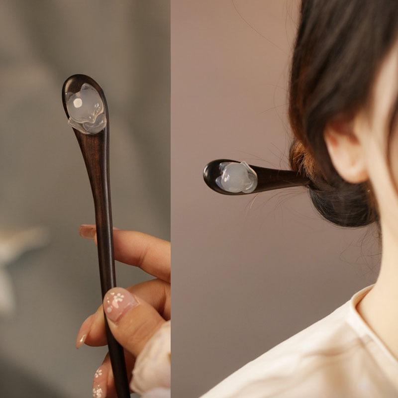 Ручная работа из лисы, винтажные женские палочки для волос в китайском стиле, модные аксессуары для длинных волос для девочек