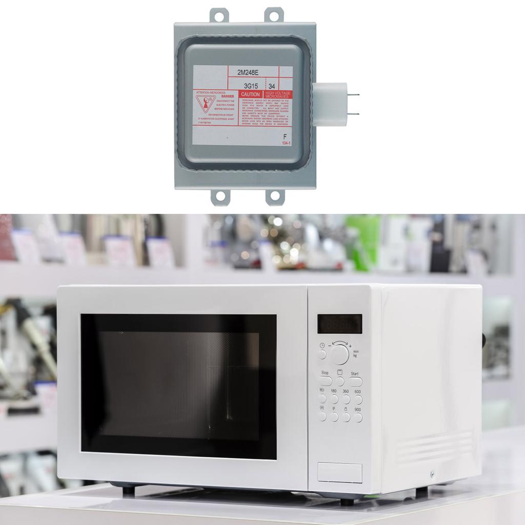 Профессиональный магнетрон для микроволновой печи 1000 Вт 2M248E Запчасть для микроволновой печи Металлическая текстура Подходит для кухонных применений