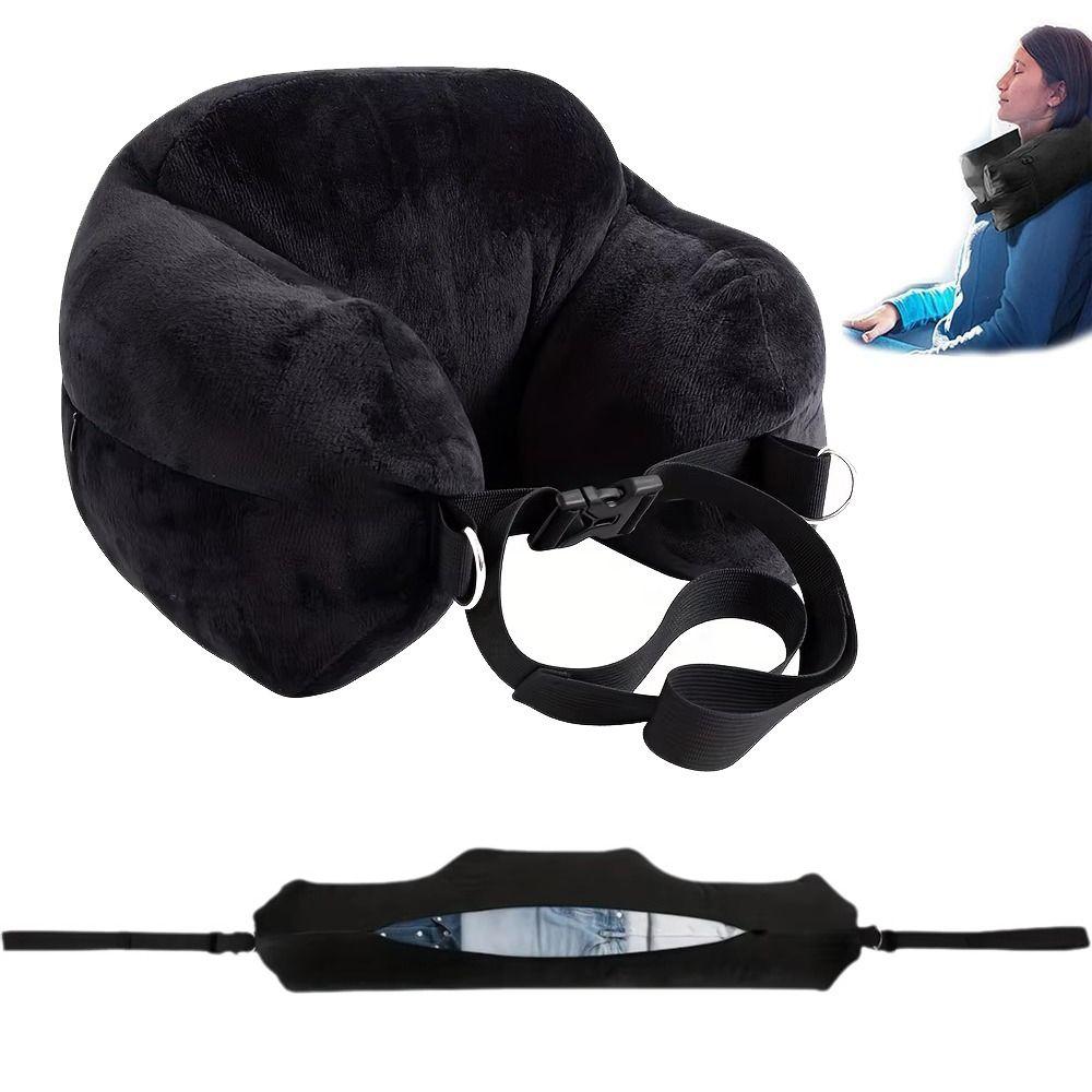 Adjustable Fillable Neck Pillow Washable Self-filling Neck Pillow Cover Plane Trips