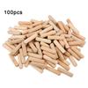 100pcs Set Wood Dowel Pins Cross Grain DIY Wood Pins for Furniture M10 X 40mm