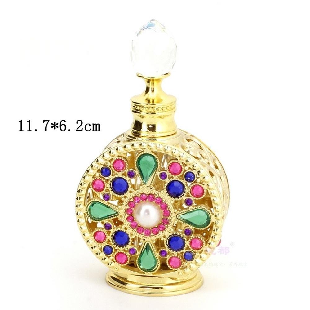 Zinc Zinc Alloy Rhinestone Perfume bottle Essence bottle Empty refillable bottles Makeup sub-bottling