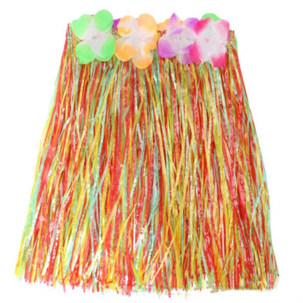 30 см гавайская карнавальная вечеринка детская юбка из травы летняя пляжная вечеринка украшения Aloha Luau наряд тропические гавайские украшения на день рождения