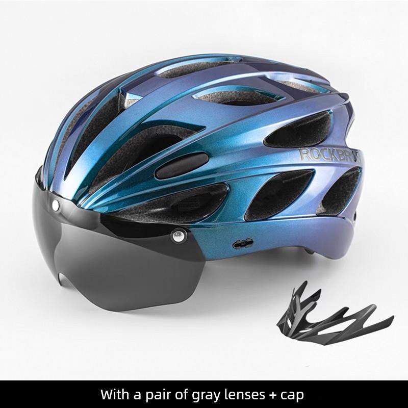 Rockbros Bicycle Helmet Restraint Goggles Integrated Cycling Helmet Men and Women Mountain Highway Vehicle Helmet