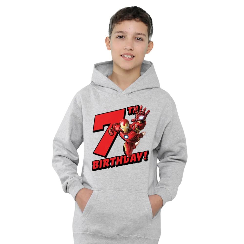 Marvel Childrens/Kids Iron Man 7th Birthday Hoodie
