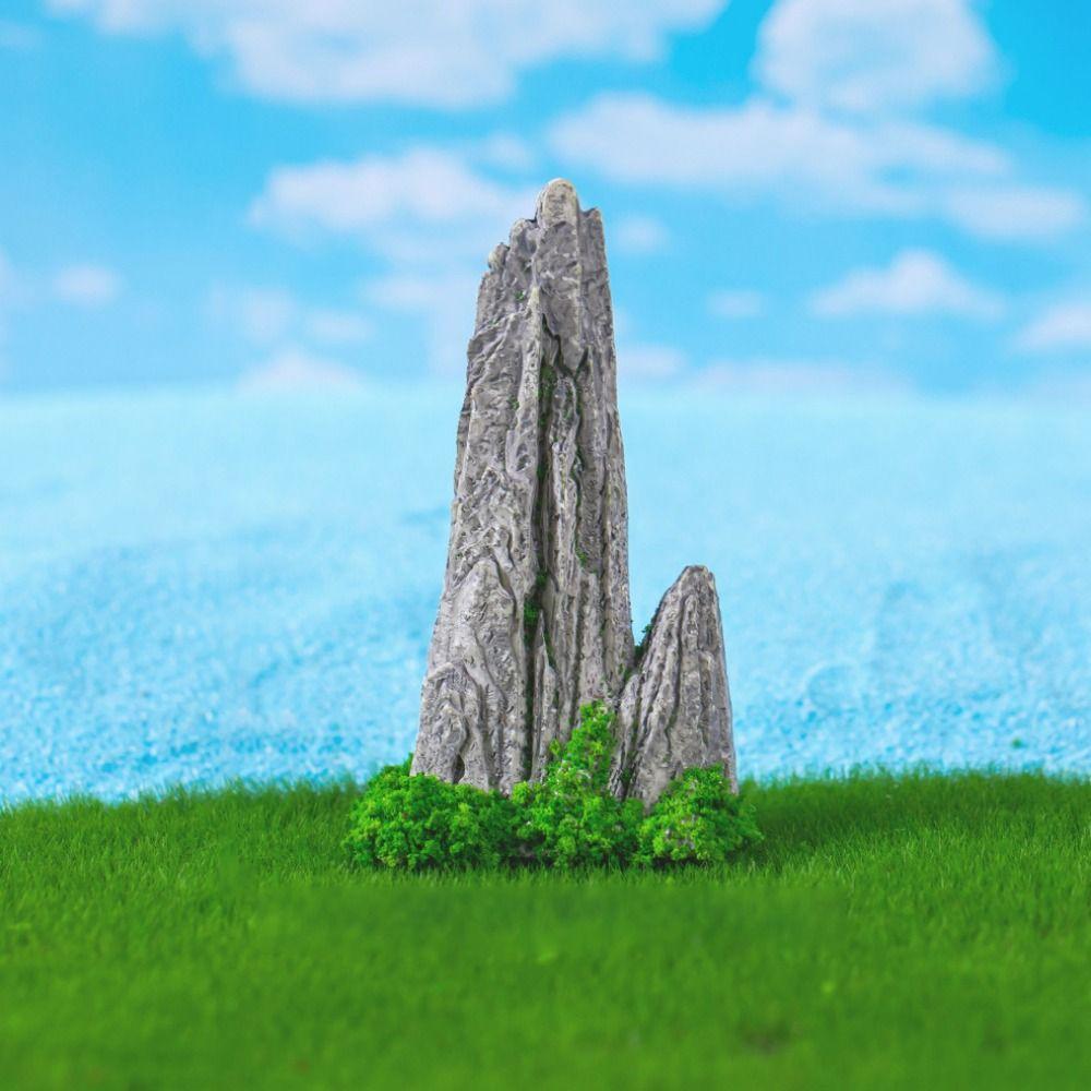Resin Mini Mountain Statue Simulation Waterfall Rocks Imitation Fake Mountain Fish Tank
