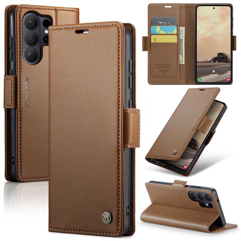 Luxury Flip PU Wallet Multi-Function Phone Case for iPhone 16E 17 ProMax 17 Air 16, for Galaxy S26 Ultra Card Slots Case Cover