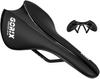 GORIX Bicycle Ultra Round Wide Seat Waterproof PU Shock Road Cross Cyclocross and Other Bicycles Saddle, Lightweight, Shape, (GX-TOUCHE), Stylish,