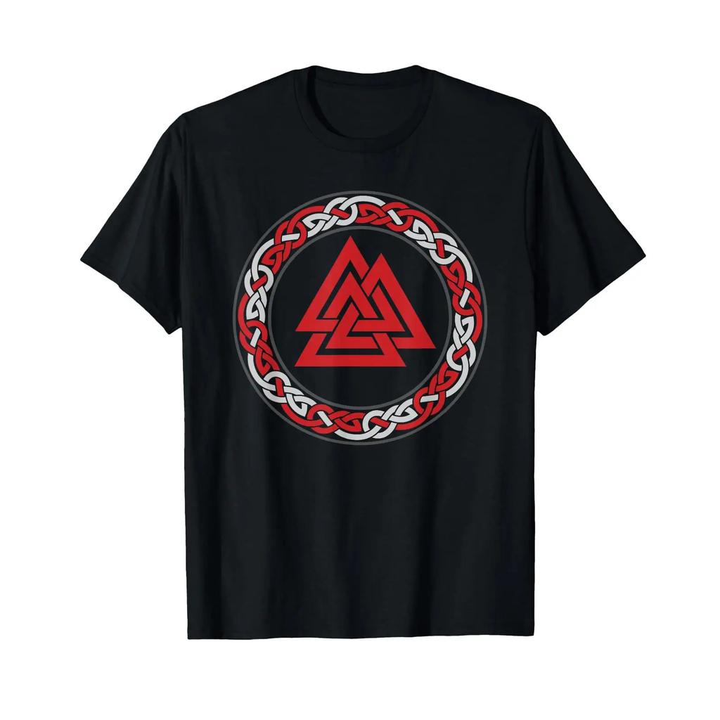 Nordic Gerunisexic Viking Mythology Symbol Valknut T Shirt Vintage Fashion Stylish Breathable Stretched Soft Comfortable