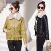 High-end Small Leather Jacket Women's Short New Style Cotton Thickened Fashion Jacket