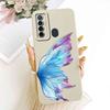 For Tecno Camon 17 CG6 Case Luxury Painted Flower Bow Silicone Back Cover For Tecno camon 17 CG6j Bumper Phone Cases Capa