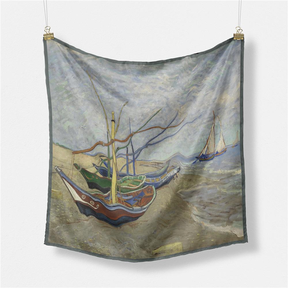 Модный платок, шарфы для женщин, 53x53 см, маленький носовой платок, шелковые шарфы для волос для женщин