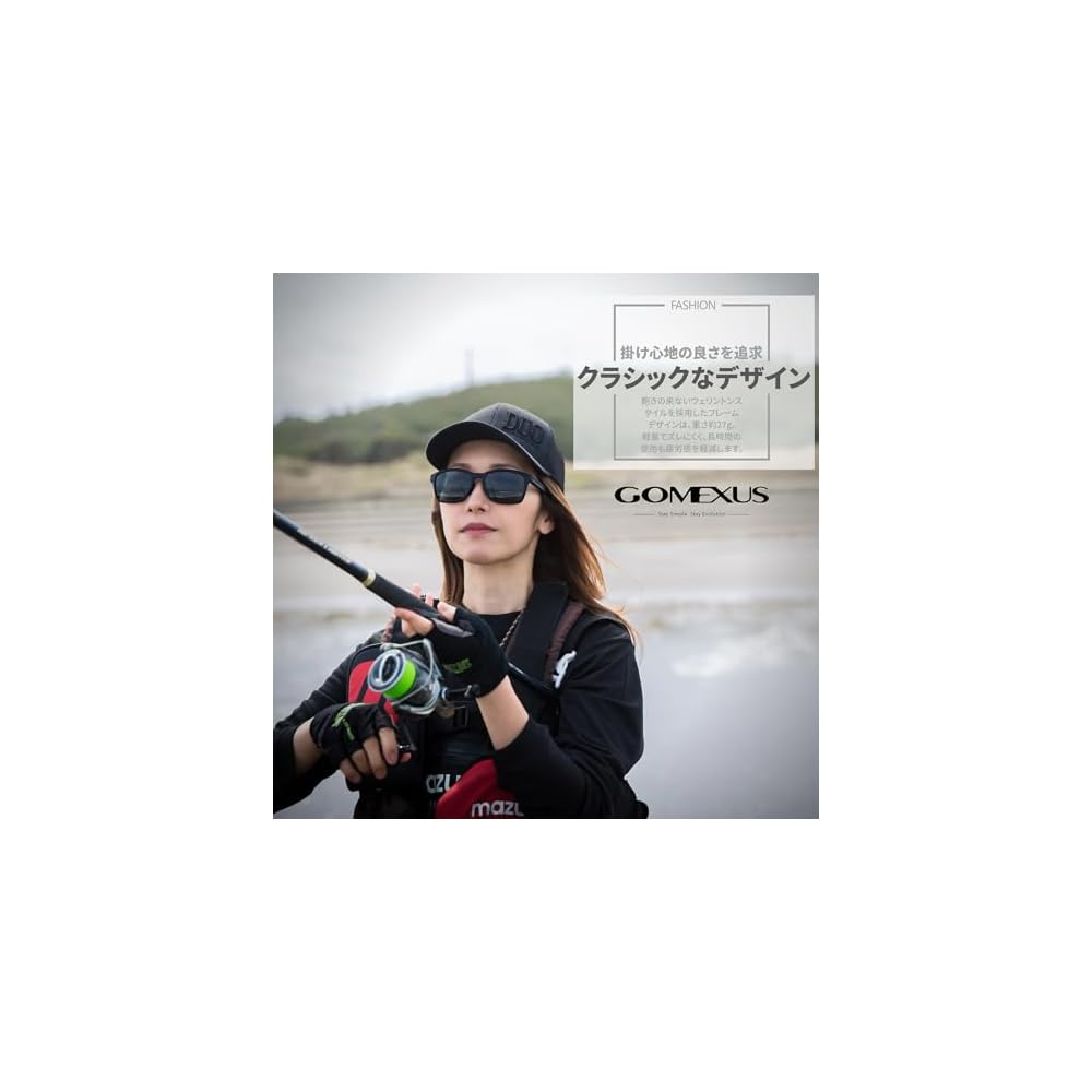 GOMEXUS J15 Polarized Sunglasses - Ideal for Fishing, Golf, Driving, Hiking, and Sailing. Features