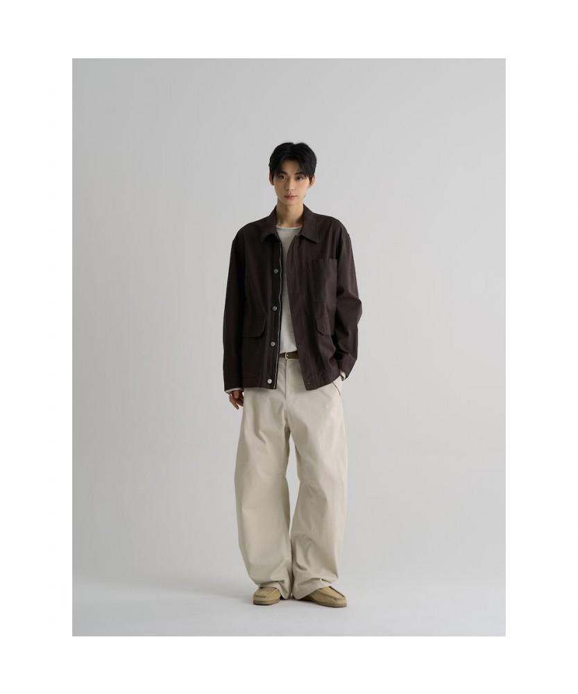 8SECONDS Cotton Curved Pants Ivory