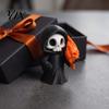Unique Flame Reaper Statue Cute Grim Halloween Figurine, 3D Printed Spooky Little Ornaments with Skull, Desktop Ornament, Collectible Toy Handheld