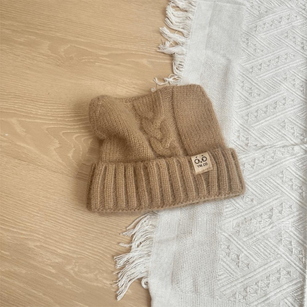 Cold Proof Knitted Beanie Hat Thermal Winter Skull Cap Fashion Cat Ear Beanie Daily Wear