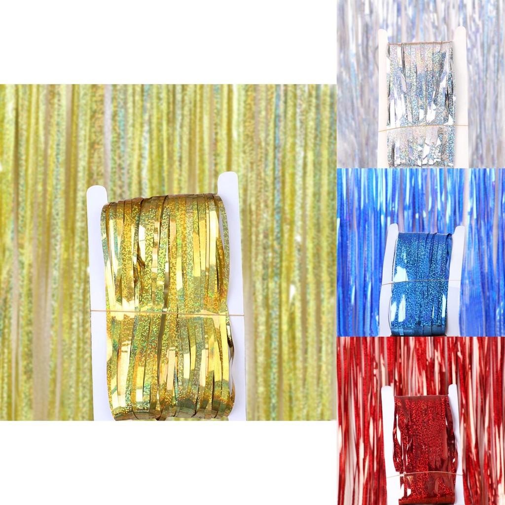 Металлический 1x3м Великолепный Дождь из Нитей для Праздников и Вечеринок