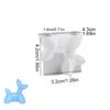 1PC 3D Dog Silicone Mold DIY Puppy Pendant Desktop Decorative Silicone Mold Home Decoration