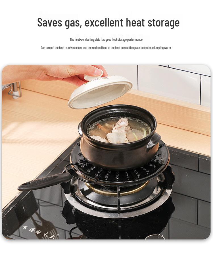 Японская газовая плита Эмалированная тепловая пластина для подогрева молока - Проводящая тепло, защита от ожогов