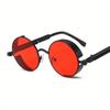 1pc Round Metal Sunglasses Vintage Punk Men Fashion Steampunk Round Sun Glasses Gothic Style Shades
