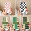 For Huawei P40 Y6 Y7 Y9 Y9A Y5 P30 P60 Colorful Checkered Pattern Phone Cover Soft Silicone Anti Slip Durable Premium Protection Case For Huawei Shell