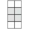 Vidaxl Drzwi Przesuwne, Czarne, 102,5X205Cm, Szkło Hartowane Aluminium