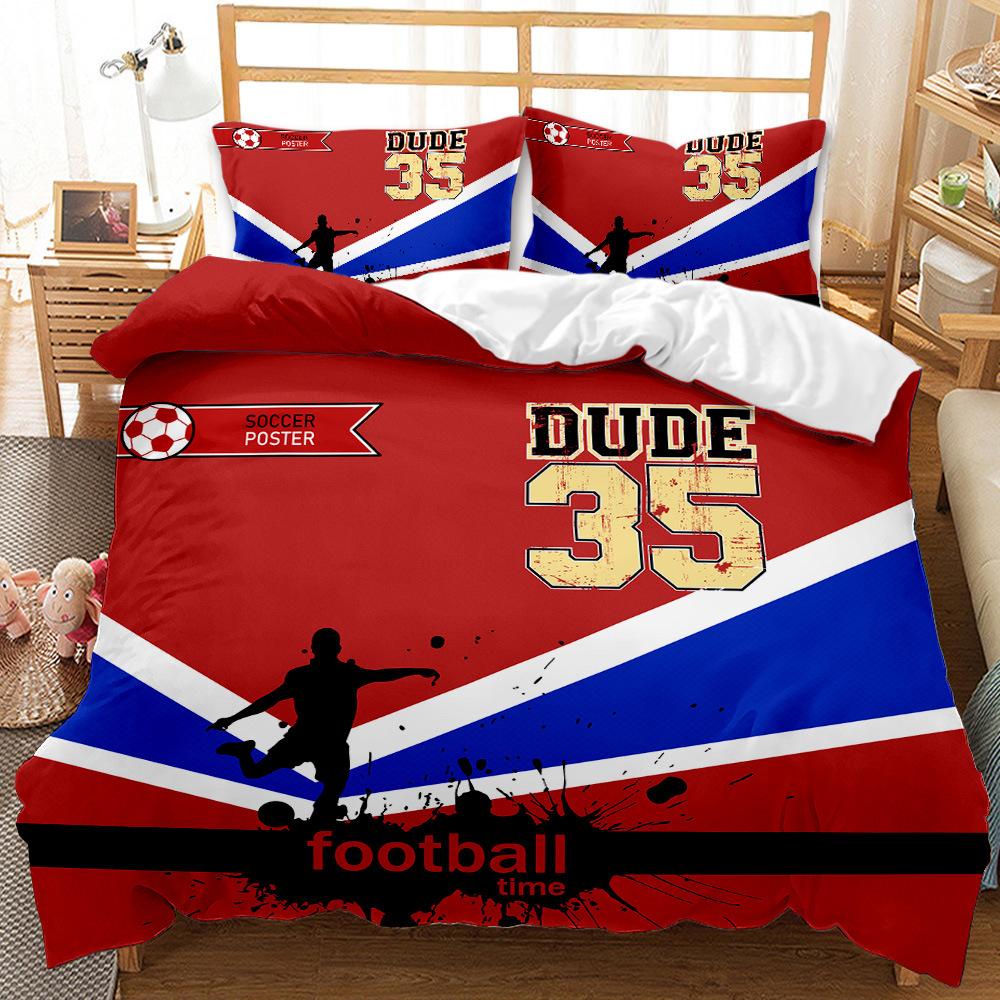 Sports Football Kit eBay Three Piece Quilt Cover Bedding