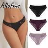Women Lace Underwear Sexy Hollow Out Panties Floral Lace Perspective Solid Underpants