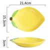 European Lemon Shape Dinner Plate Creative Cute Sauce Dish Ceramic Kitchen Tableware Dessert Breakfast Plate Rice Soup Bowl