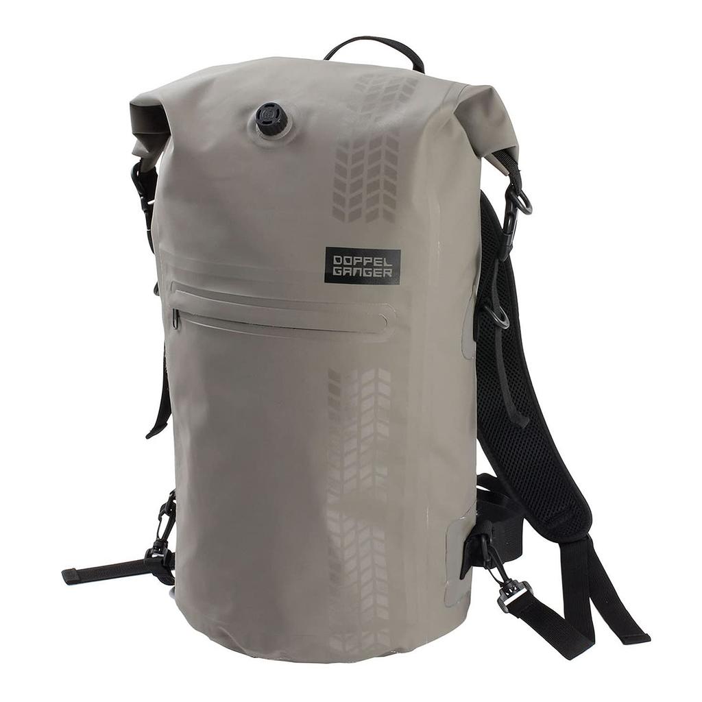 DOPPELGANGER Tarpaulin Daypack and Doubles As a Seat Bag for Camping and 20L Motorcycle Tarpaulin Bag Detachable Shoulder Roll Air and for Secure W30