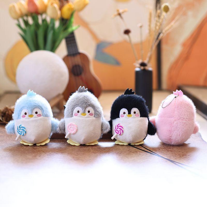 Маленький плюшевый пингвин-подвеска с мягким наполнителем для подарка и коллекции