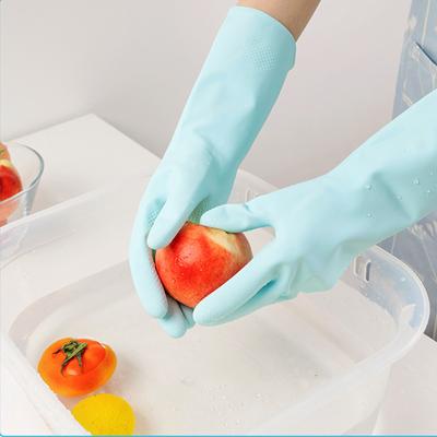 Перчатки кухонные чистящие перчатки бытовые водонепроницаемые для мытья посуды
