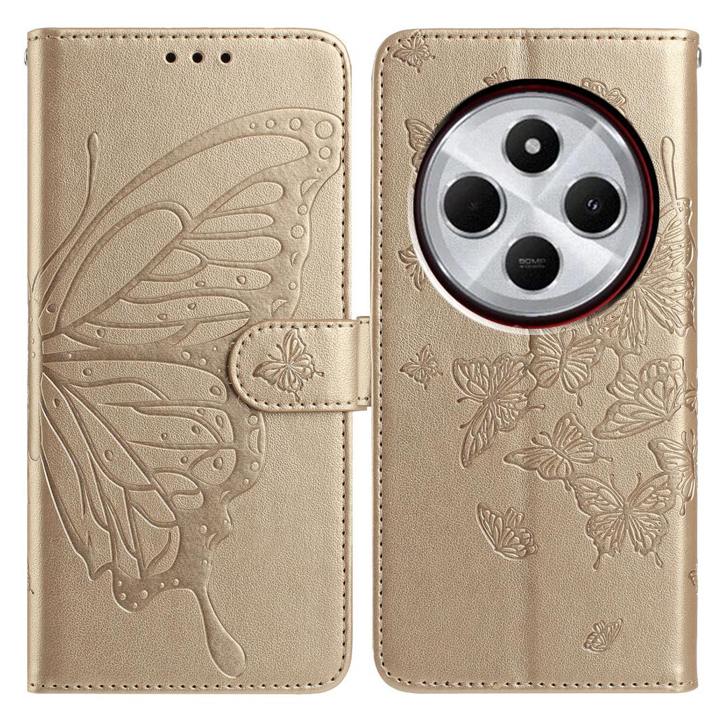 Чехол-кошелек для Xiaomi Redmi 14C 4G/14C 5G/14R 5G/A4 5G/A3 Pro 4G/Poco C75 4G/Poco M7 5G из ПУ кожи, чехол для телефона с ремешком