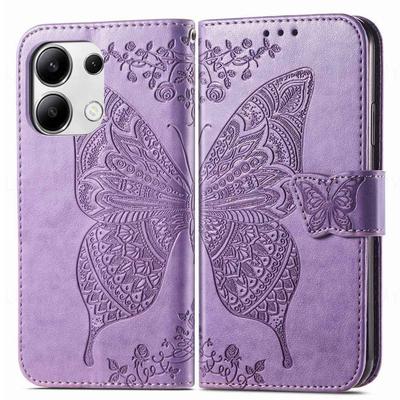 Кожаный чехол-книжка с узором «Бабочка» для Xiaomi 15T Redmi Note 14S 14 Pro Plus 5G Poco X7 M7 F7 Ultra C85 15 15C A5 13X Кошелек Чехол Capa Coque