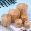 5–100 г Натуральные бамбуковые косметические контейнеры, многоразовые баночки для кремов, нейл-арта и масок для лица