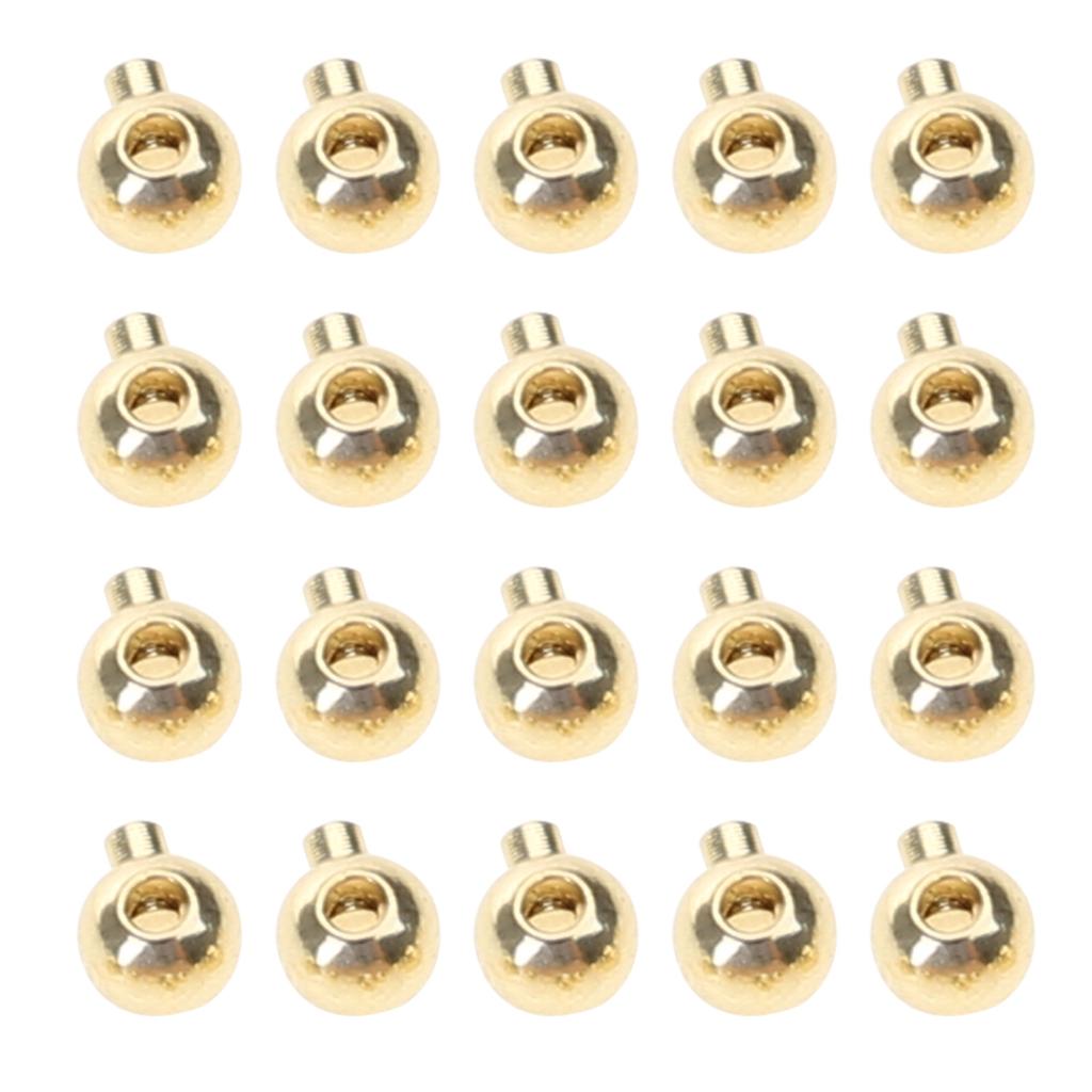 Упаковка из 20 прочных фиксирующих застежек из нержавеющей стали, стопорных бусин-разделителей, долговечных для самостоятельного изготовления ювелирных изделий