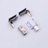 2PCS Zinc Alloy Glass Door Hinge Furniture Cabinet Door Hinge New Frameless Clamp  Glass Cabinet