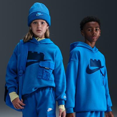 Nike x LEGO Sweatshirt Collection Oversize Brand Logo Fleece Lined Hoo