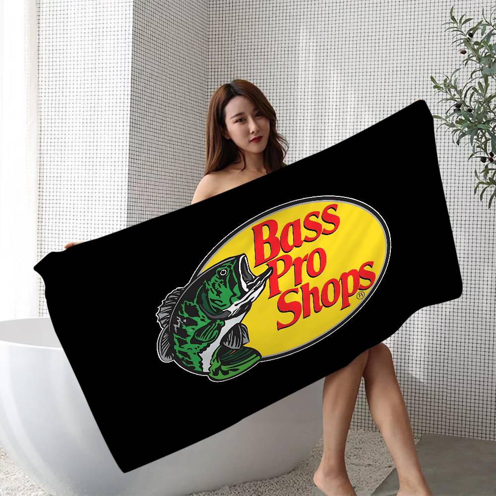Рыболовный бренд Bass-Pro-Shops Банное полотенце Микрофибра Мягкое Впитывающее Воздухопроницаемое Для Девочек Детей Декоративное Мультяшное Пляжное Полотенце
