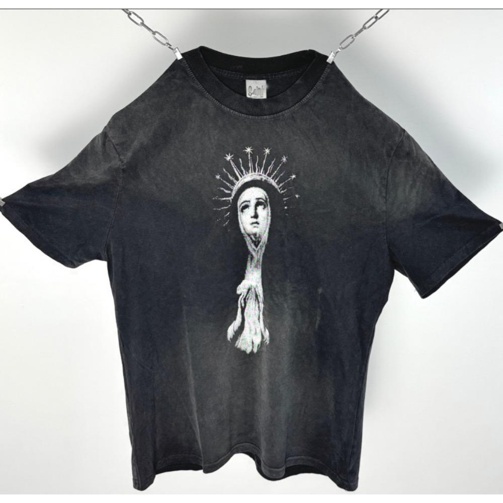 ZYLLO Мода Графический Принт Уличная Одежда Оверсайз HighStreet Винтажная Футболка Топы Y2k Ретро Футболка