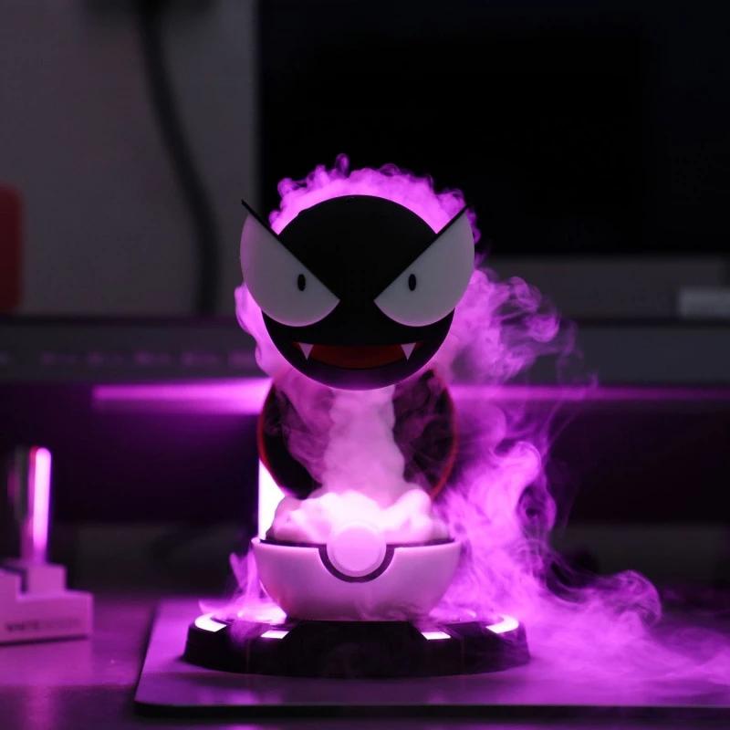 Pokemon Gastly Usb Air Humidifier Anime Water Mist Aromatherapy Diffuser Desktop Humidifier Creative Atmosphere Lighting Gifts