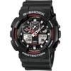 Мужские часы Casio G-Shock GA-100-1A4DR Черно-красные Аналогово-цифровые Водонепроницаемые