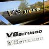 Эмблема на крыло автомобиля V8 BITURBO 4MATIC+ для Mazda CX5 Golf 7 Аксессуары Chevrolet Cruze BMW X5 E70 FJ Cruiser Ford Mondeo MK