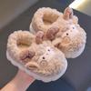Теплые хлопковые тапочки для девочек и мальчиков - Милые, Нескользящие, На каблуке для осени/зимы, Размеры Большой, Средний, Маленький
