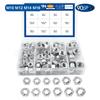 NINDEJIN Fine Thread Nut Set 90pcs 300pcs M4-M16 Stainless Steel Hexagon Nut Metric Fine Thread Pitch Hex Nut Assortment Kit