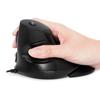 DELUX Wired Ergonomic Mouse, Quiet Vertical Mouse with Detachable Wrist Rest, 4200 DPI, 6 Programmable Buttons, Relieves Carpal Tunnel, Wrist, and